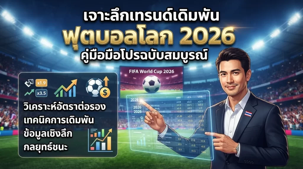เจาะลึกเทรนด์เดิมพัน ฟุตบอลโลก 2026: คู่มือมือโปรฉบับสมบูรณ์